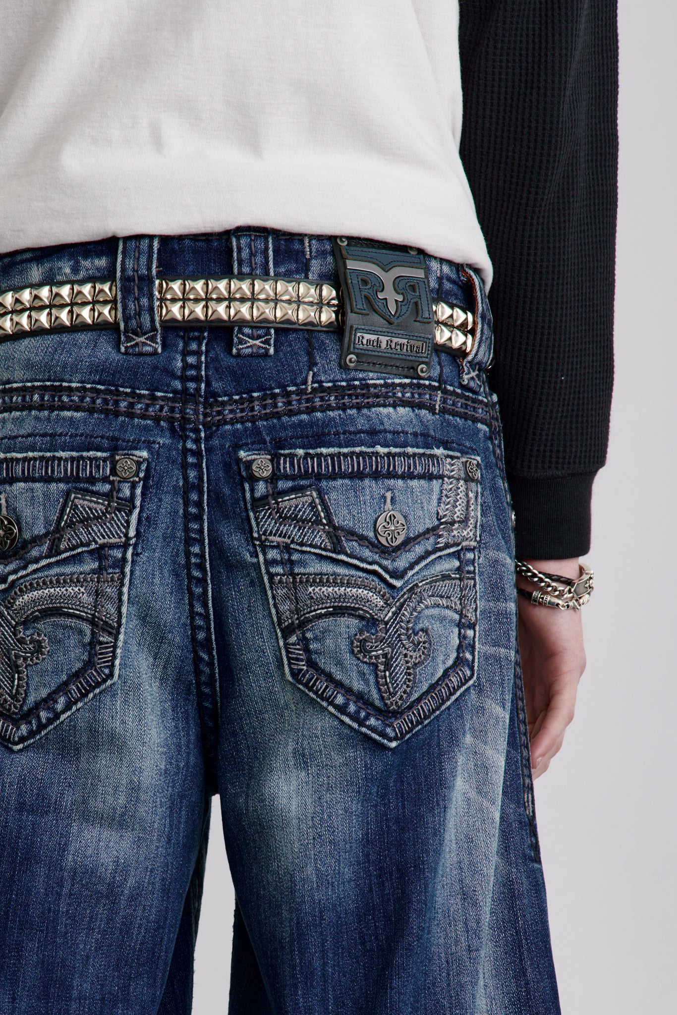 Milton Baggy 2 (Loose Fit) Jeans in Dark Blue - Rock Revival®