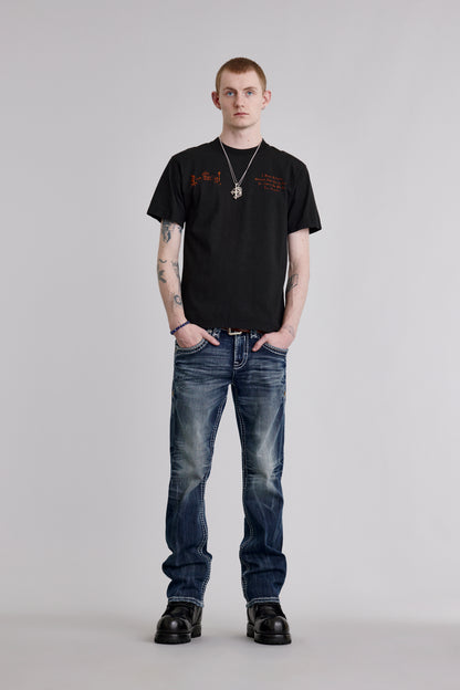 LA Cross Tee in Black