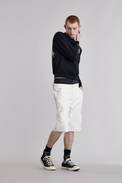 White Cargo Shorts
