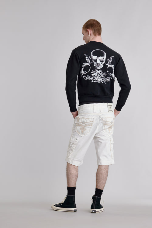 White Cargo Shorts - Rock Revival®