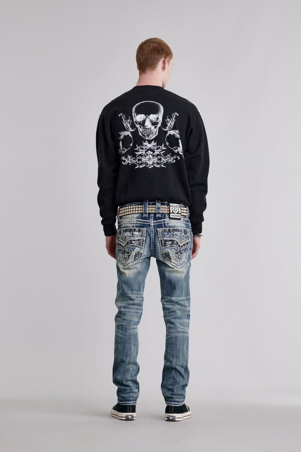 Hugo Crewneck Pullover Sweater - Rock Revival®