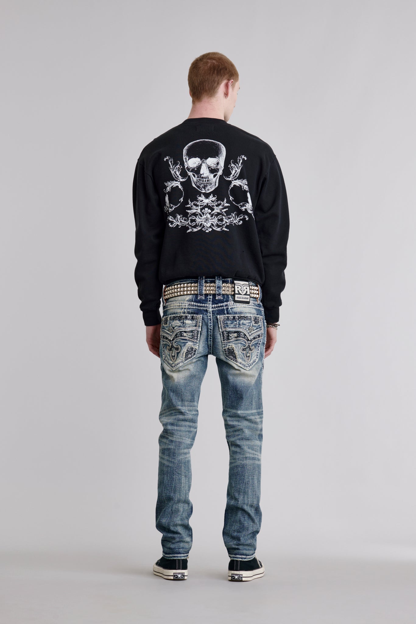 Hugo Crewneck Pullover Sweater - Rock Revival®