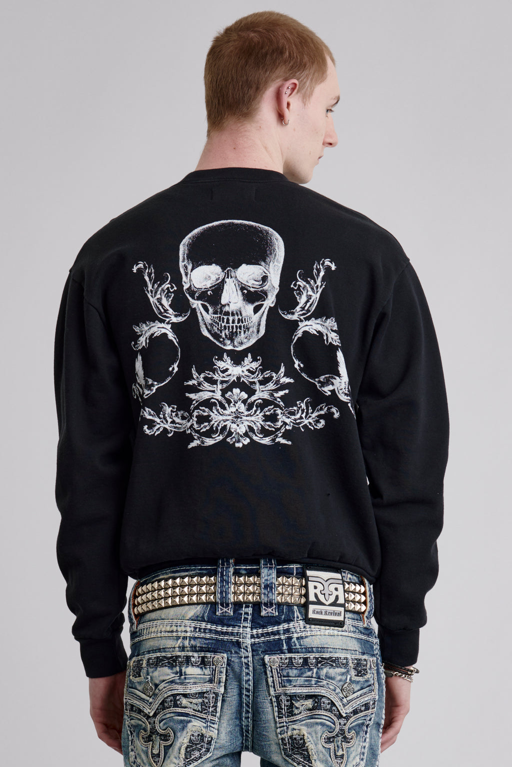 Hugo Crewneck Pullover Sweater - Rock Revival®
