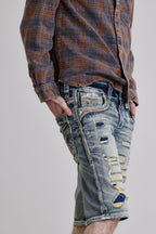 Satelite Denim Shorts - Rock Revival®