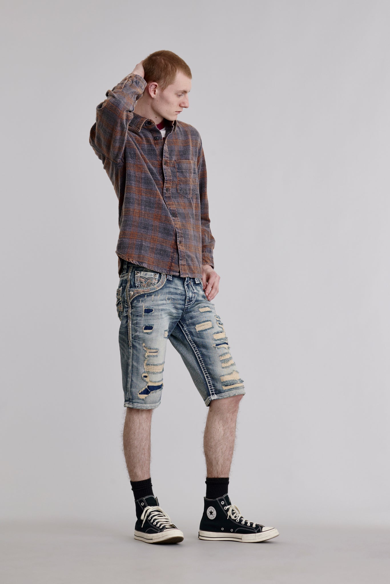 Satelite Denim Shorts - Rock Revival®