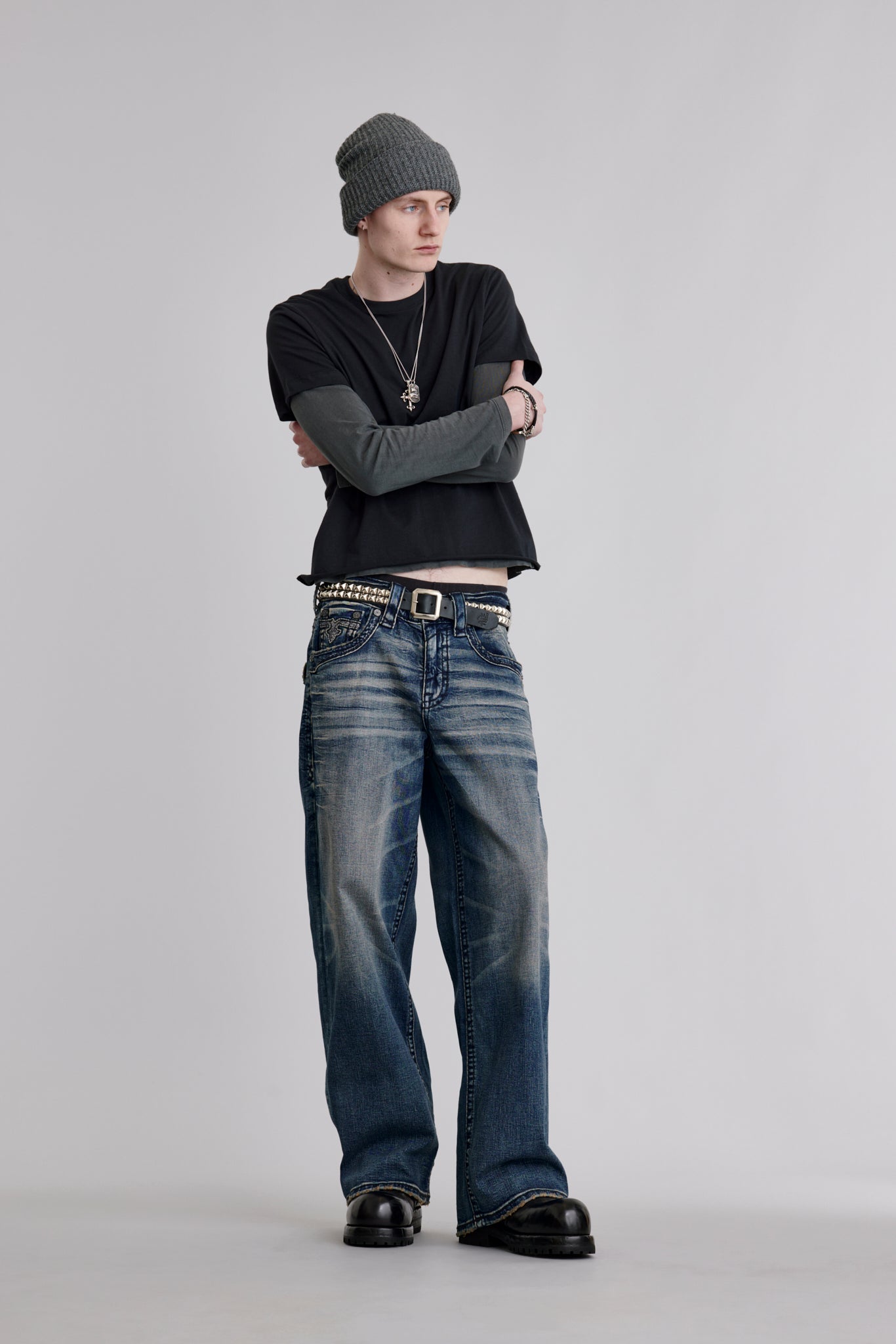 Steven Baggy 3 Jeans in Dark Blue – Rock Revival®