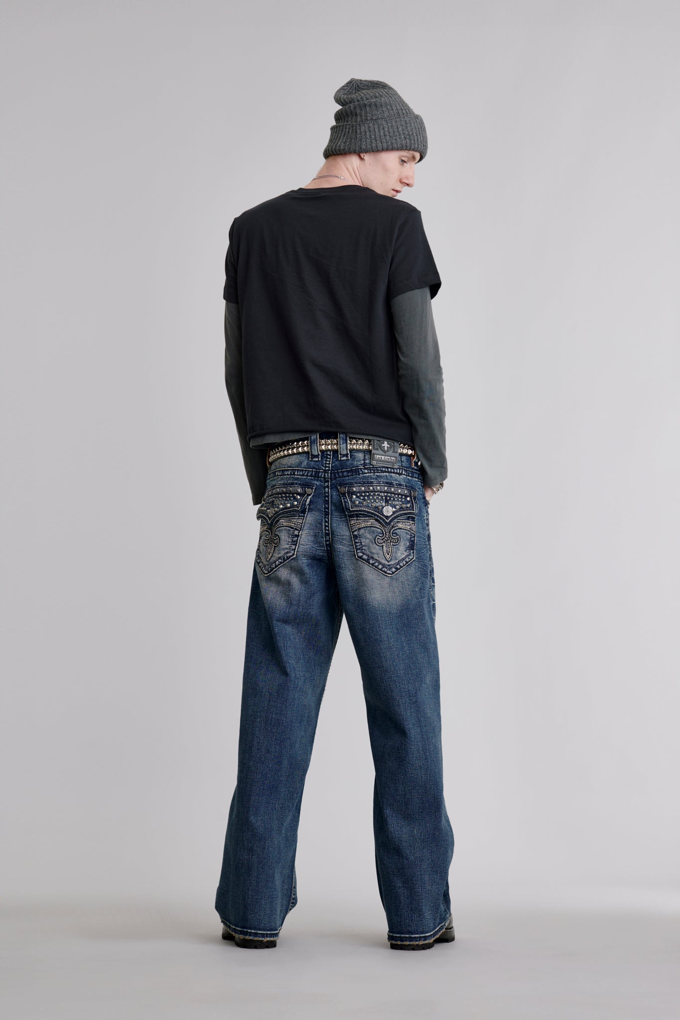 Steven Baggy 3 Jeans in Dark Blue – Rock Revival®