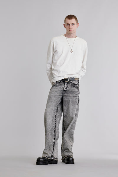 Thorne Baggy 3 Jeans | Gray Wash | Rock Revival – Rock Revival®