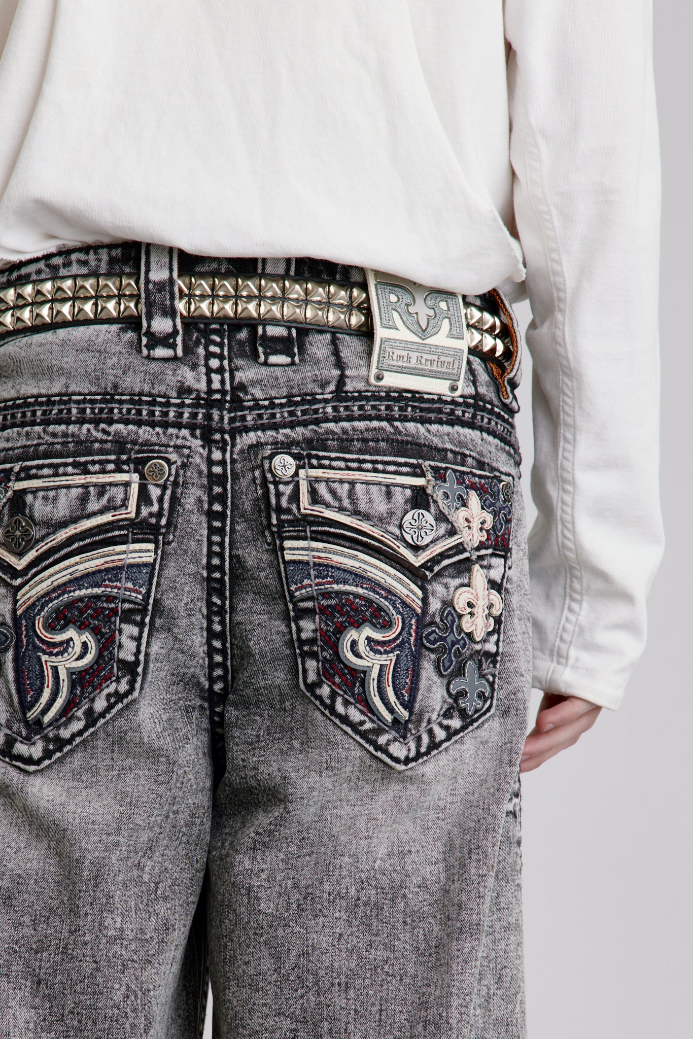 Thorne Baggy 3 Jeans | Gray Wash | Rock Revival – Rock Revival®