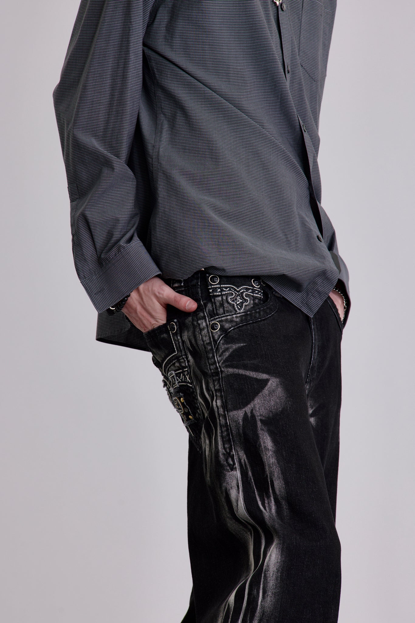 Arther (B3351) Baggy 3 Jeans (READY) - Rock Revival®
