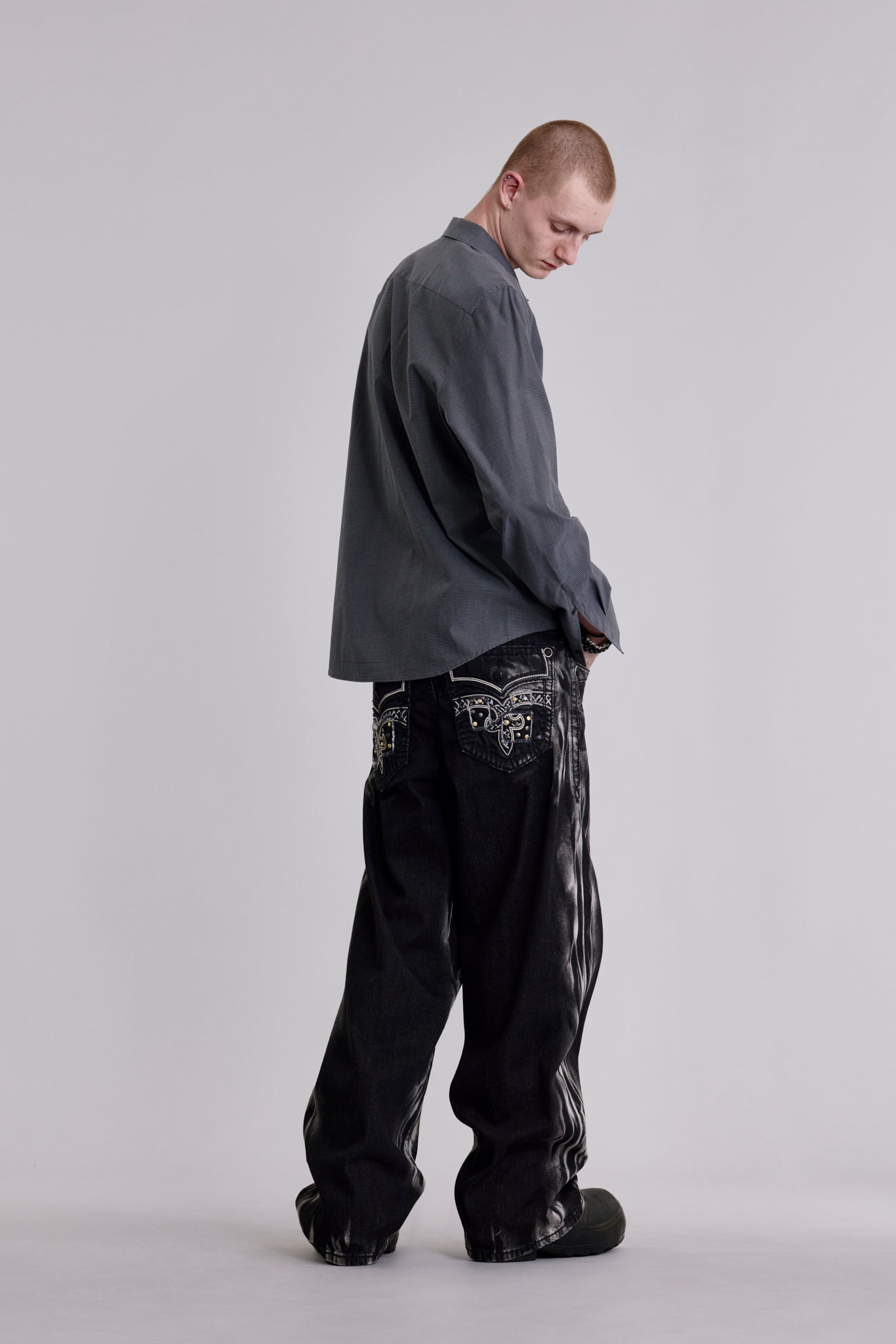 Arther (B3351) Baggy 3 Jeans (READY) - Rock Revival®