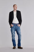 Arther Relaxed Straight Jeans in Indigo