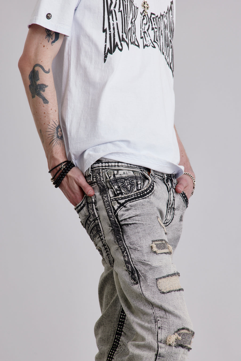 Cladus Slim Straight Jeans (1/30/26+DESC) - Rock Revival®