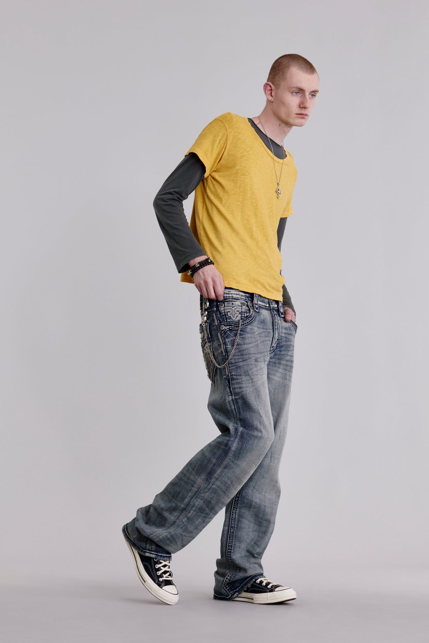 ミッキー アライヴンINVEL BiiO ハイウエストレギンス(XGG) Norwell Baggy 1 Jeans | Medium Wash | Rock Revival – Rock Revival®