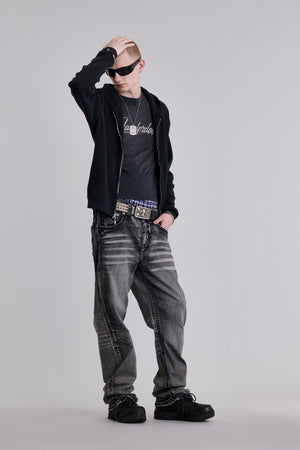Norwell Baggy 1 Jeans in Gray – Rock Revival®