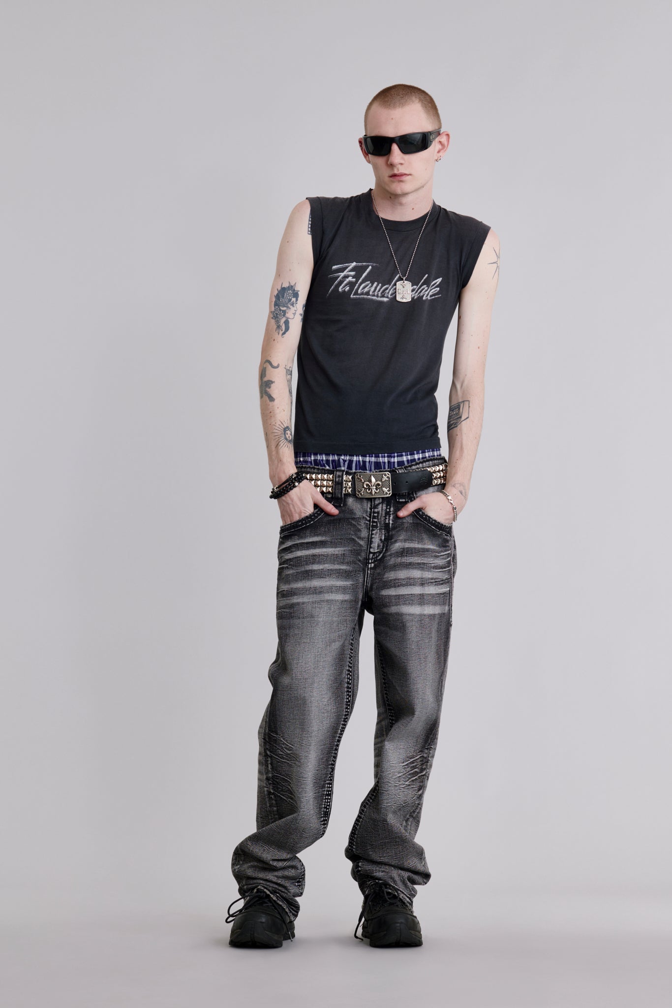 Norwell Baggy 1 Jeans in Gray – Rock Revival®