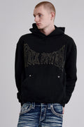 Soundwave Hoodie in Black - Rock Revival®