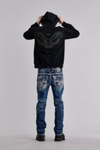 Soundwave Hoodie in Black - Rock Revival®
