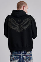 Soundwave Hoodie in Black - Rock Revival®