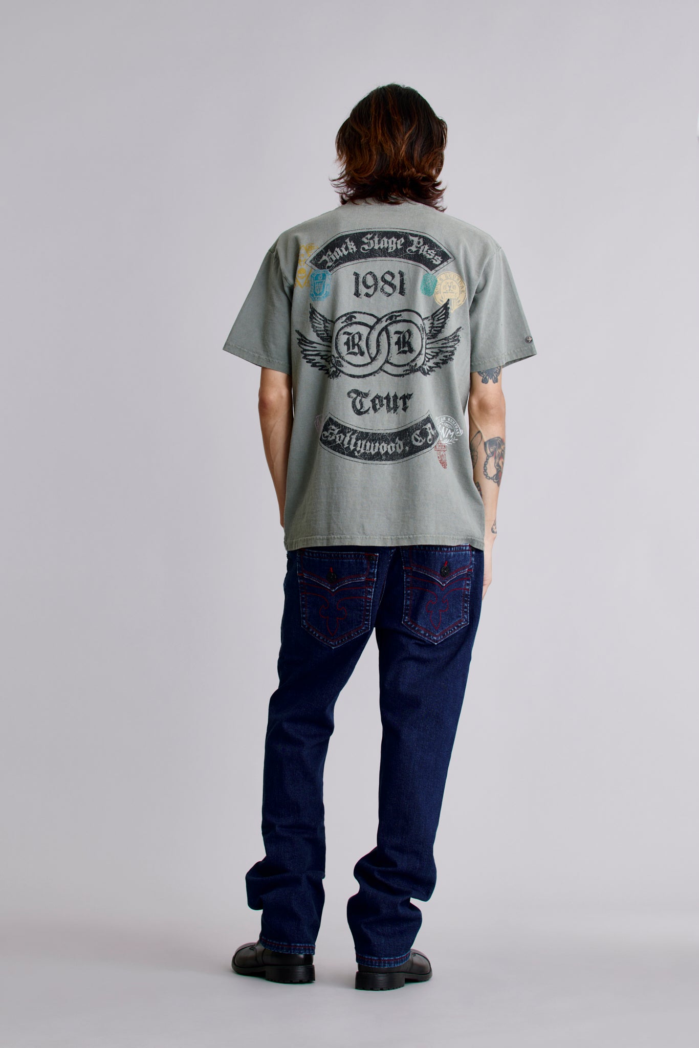 1981 Hollywood Tee in Sage - Rock Revival®