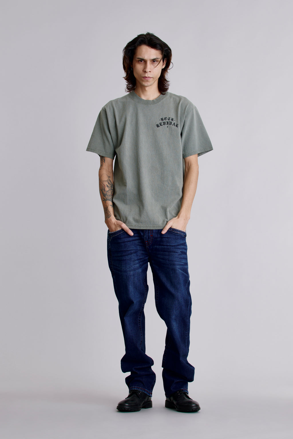1981 Hollywood Tee in Sage - Rock Revival®