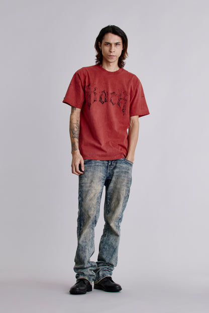 Rock Tee in Crimson