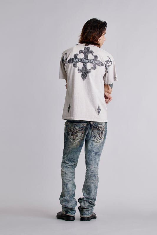 LA Cross Tee in Dust
