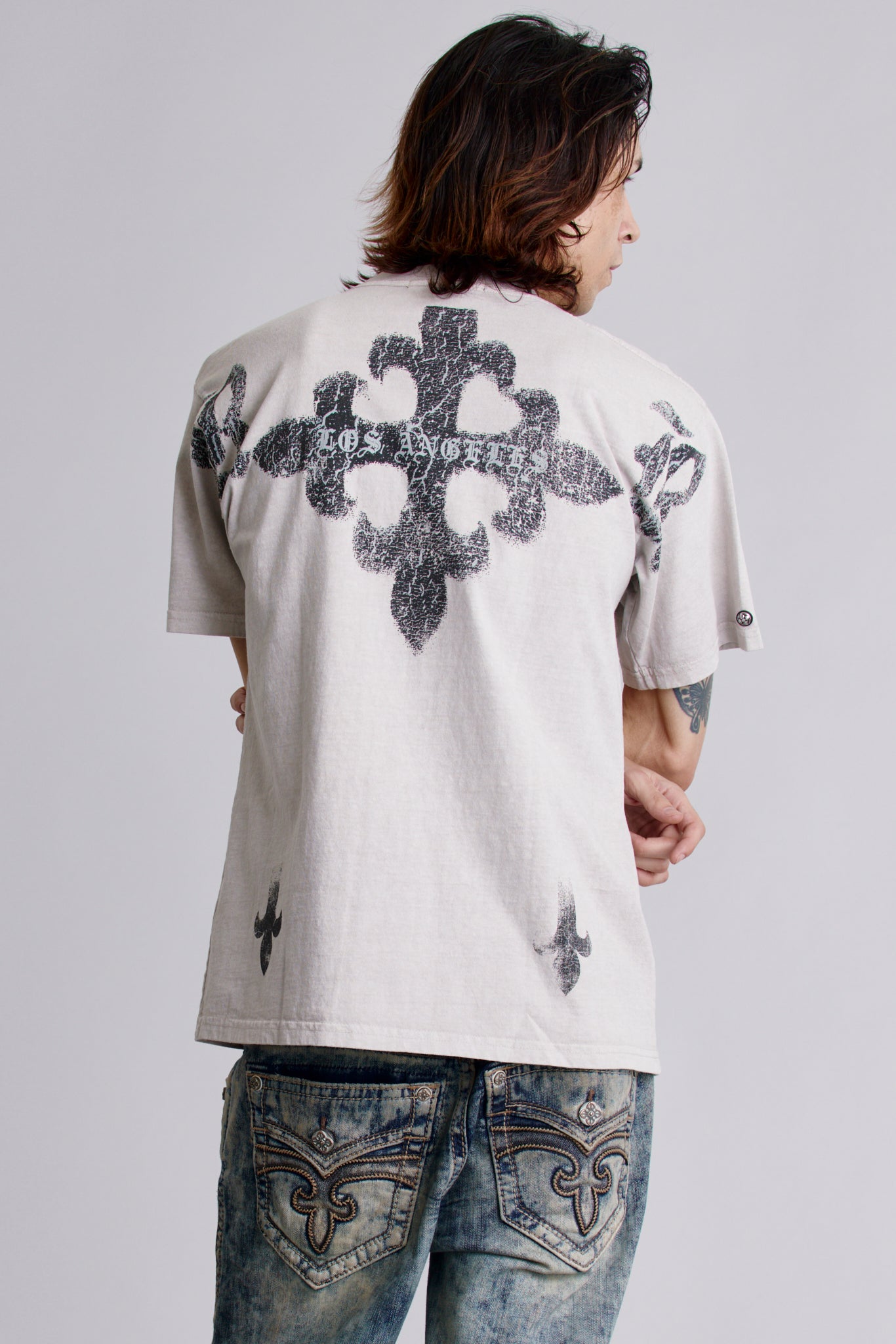 LA Cross Tee in Dust