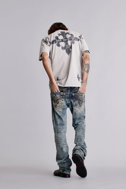 LA Cross Tee in Dust