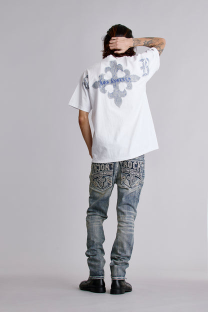 LA Cross Tee in White
