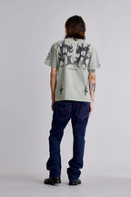 Inferno Crest Tee in Sage - Rock Revival®