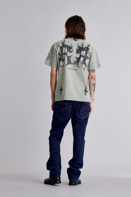 Inferno Crest Tee in Green