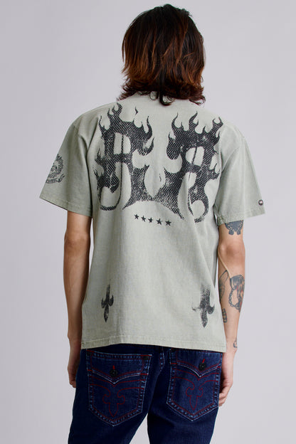 Inferno Crest Tee in Green
