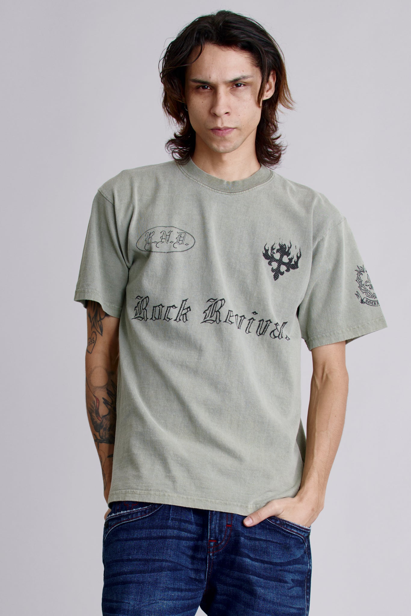 Inferno Crest Tee in Green