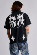 Inferno Crest Tee in Black - Rock Revival®