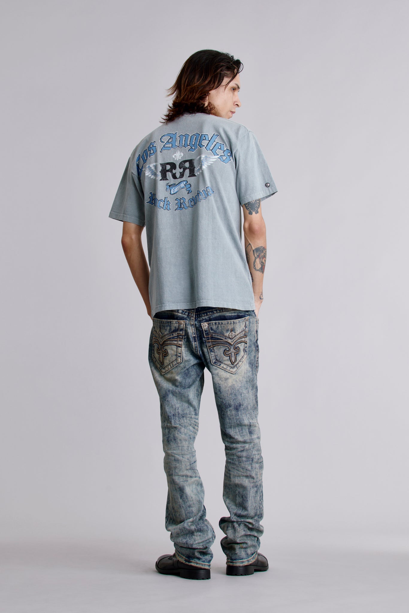 Glory Tee in Sky Grey