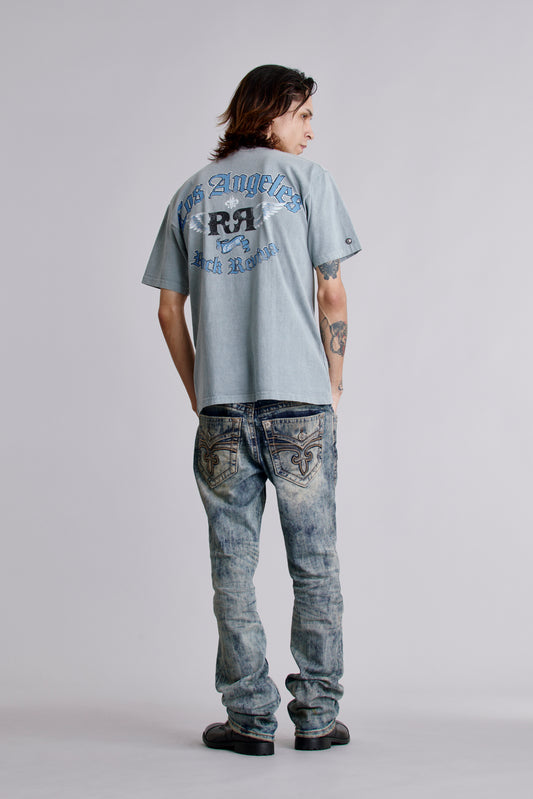 Glory Tee in Sky Grey