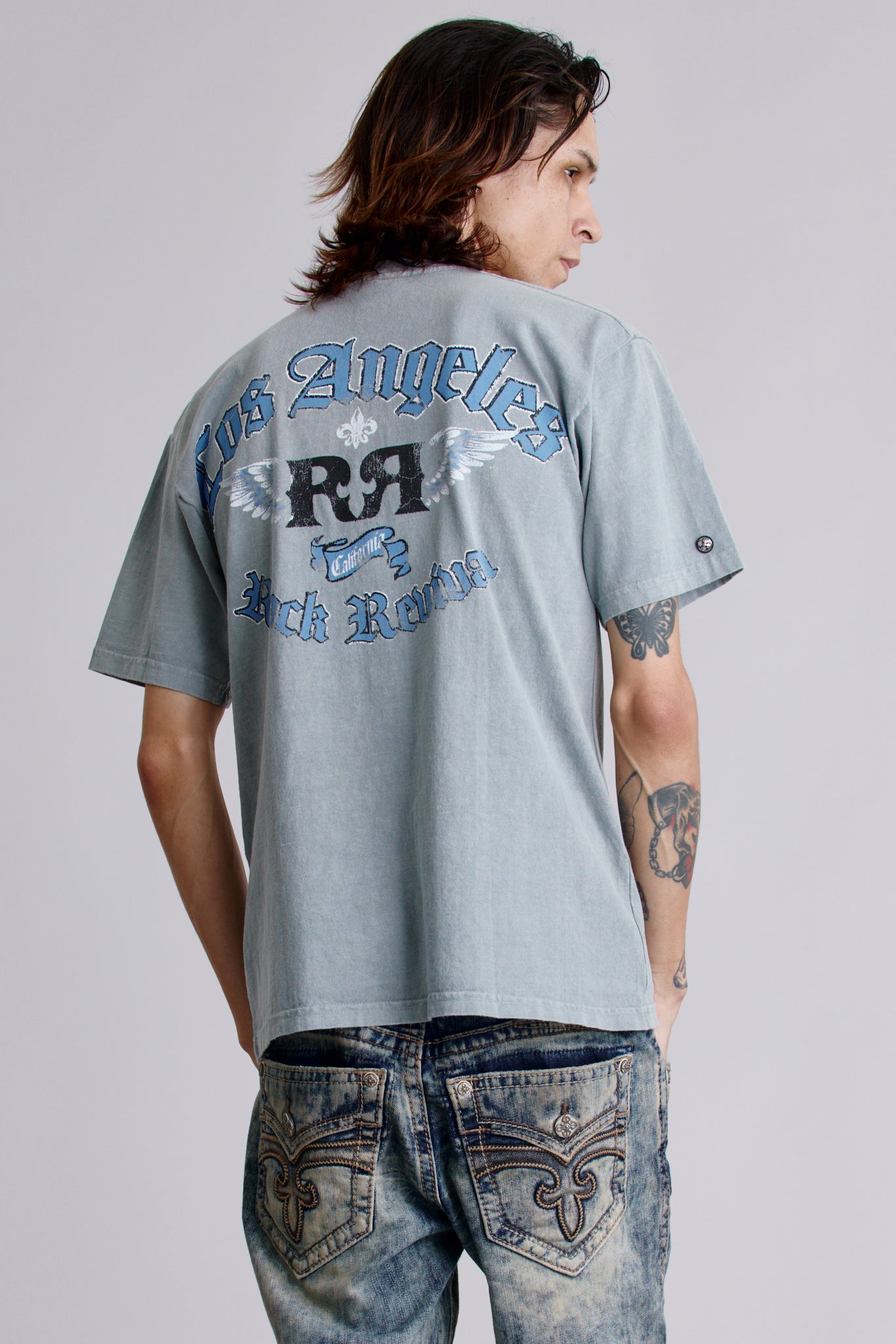 Glory Tee in Sky Grey