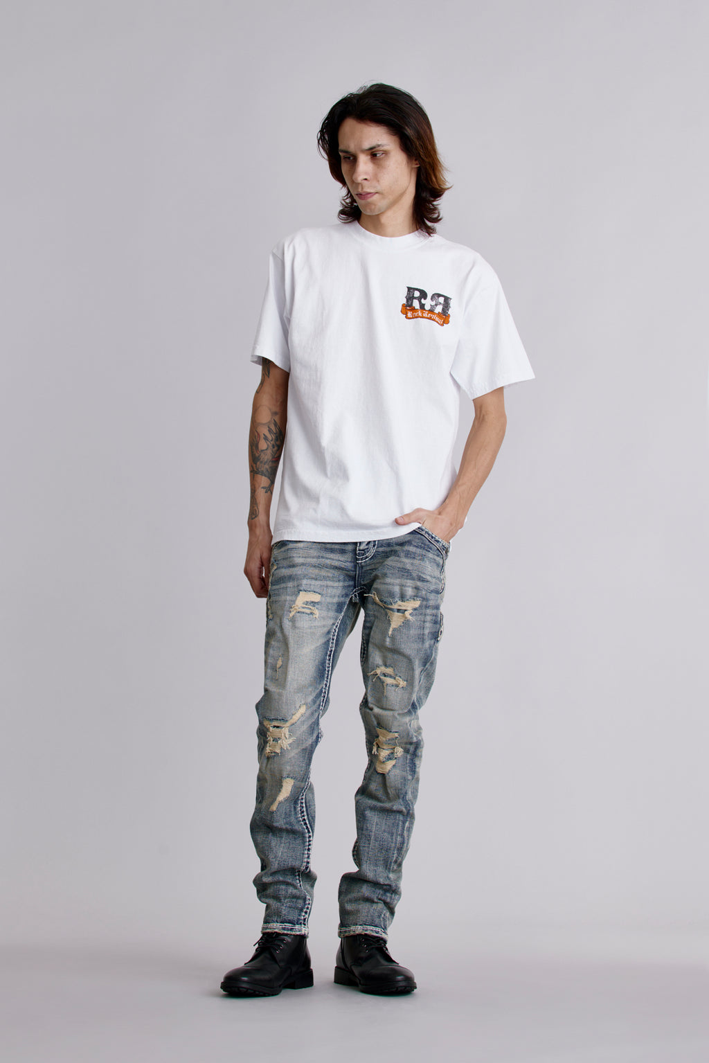 Glory Tee in White - Rock Revival®