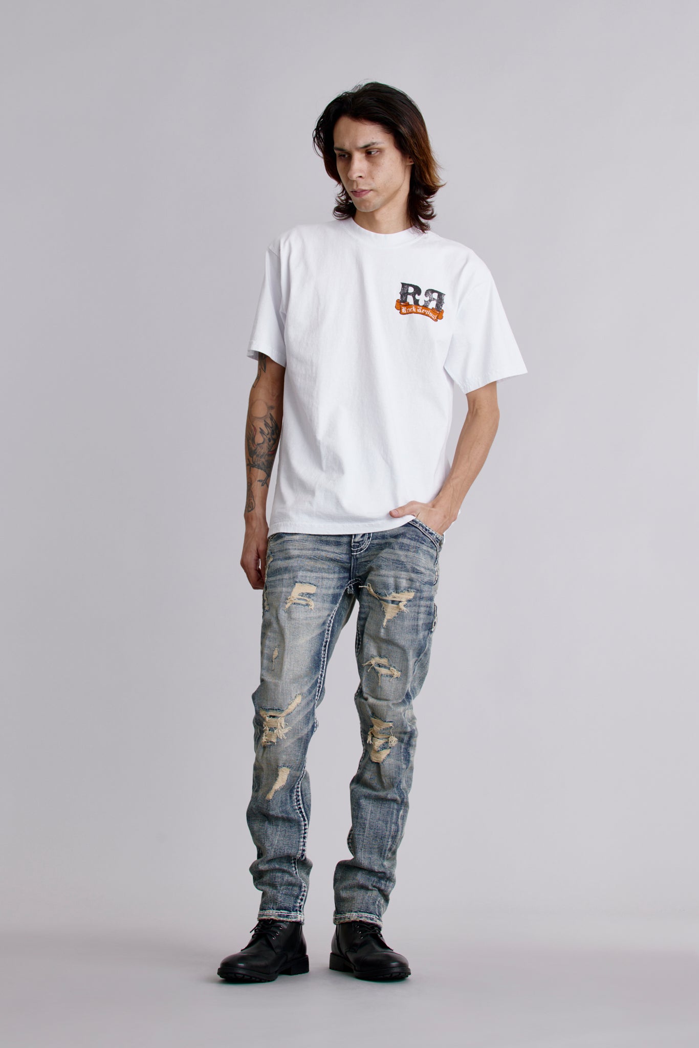 Glory Tee in White - Rock Revival®