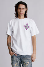 Crest Tee in White - Rock Revival®