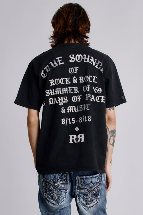 Summer of ’69 Tee in Black - Rock Revival®
