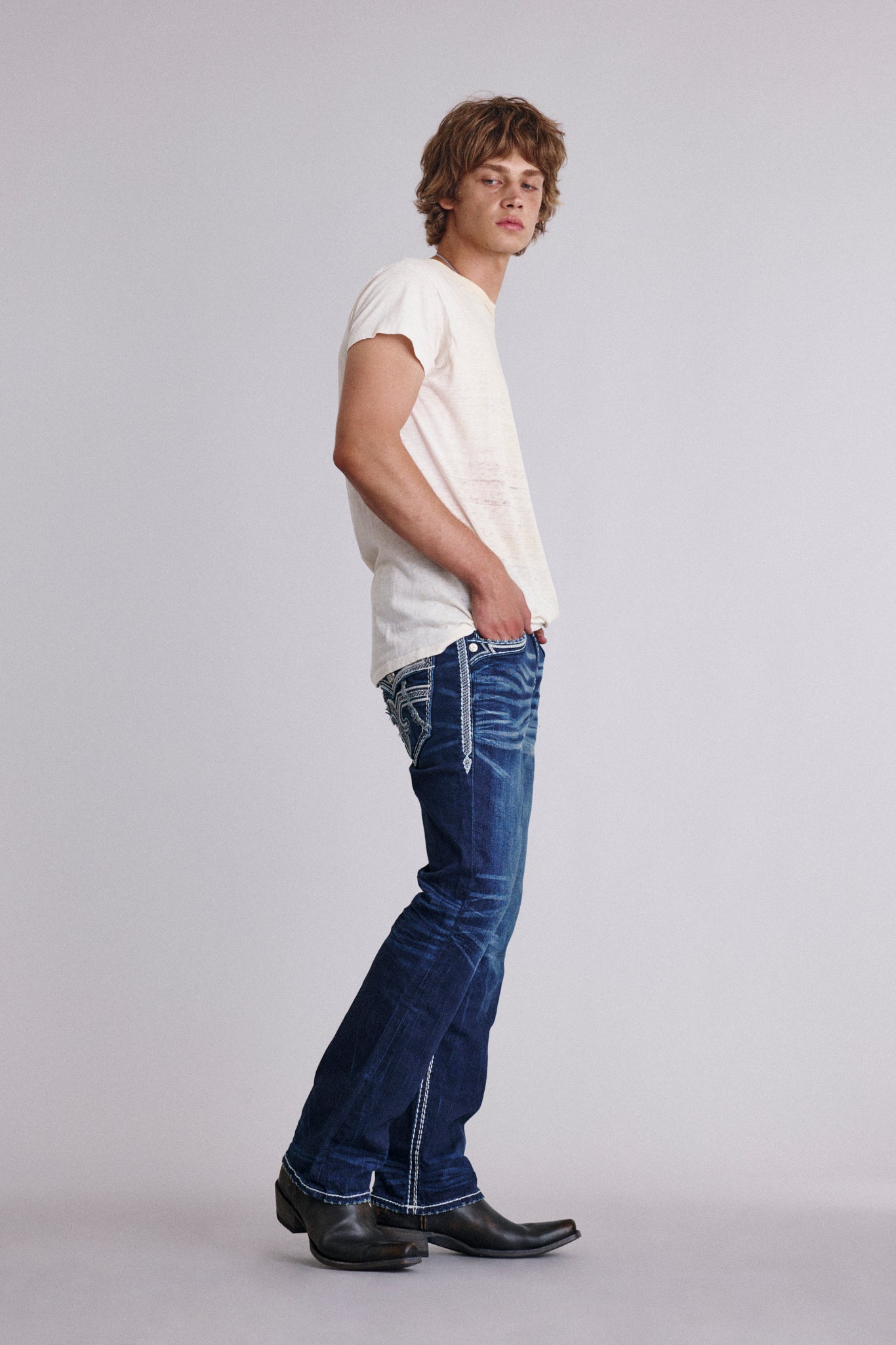 Alvin Bootcut Jeans - Rock Revival®