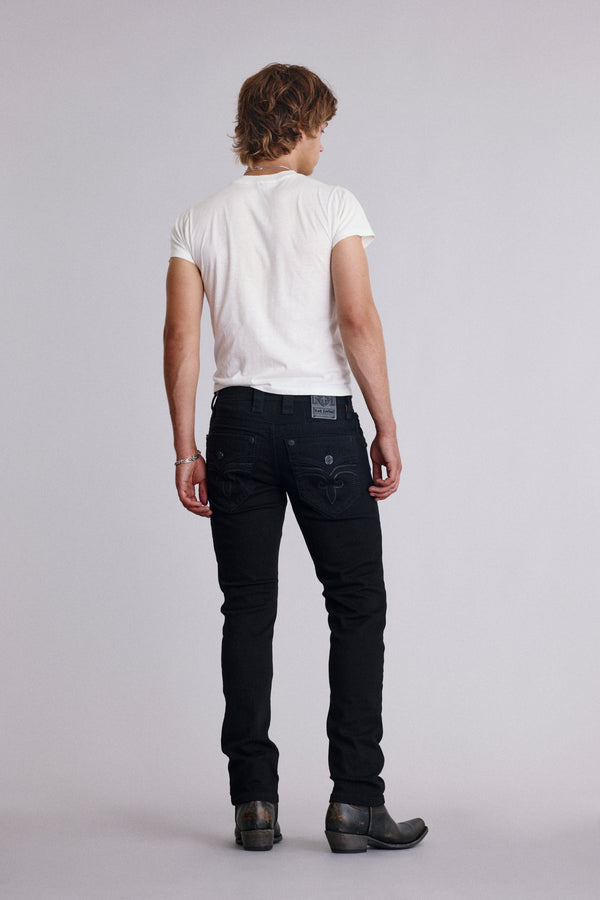 Arther Alt Straight Jeans in Black
