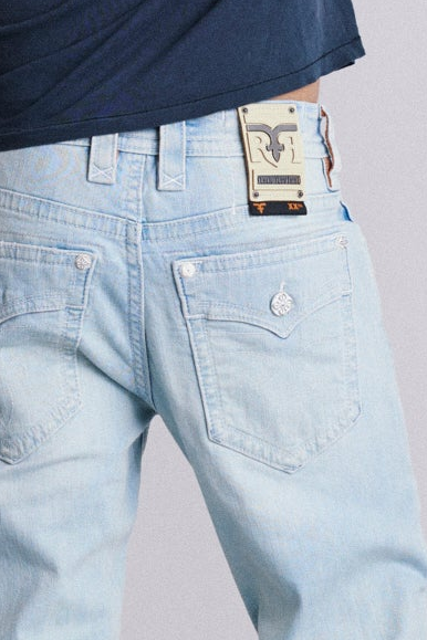 Clark Relaxed Straight in Super Light Wash