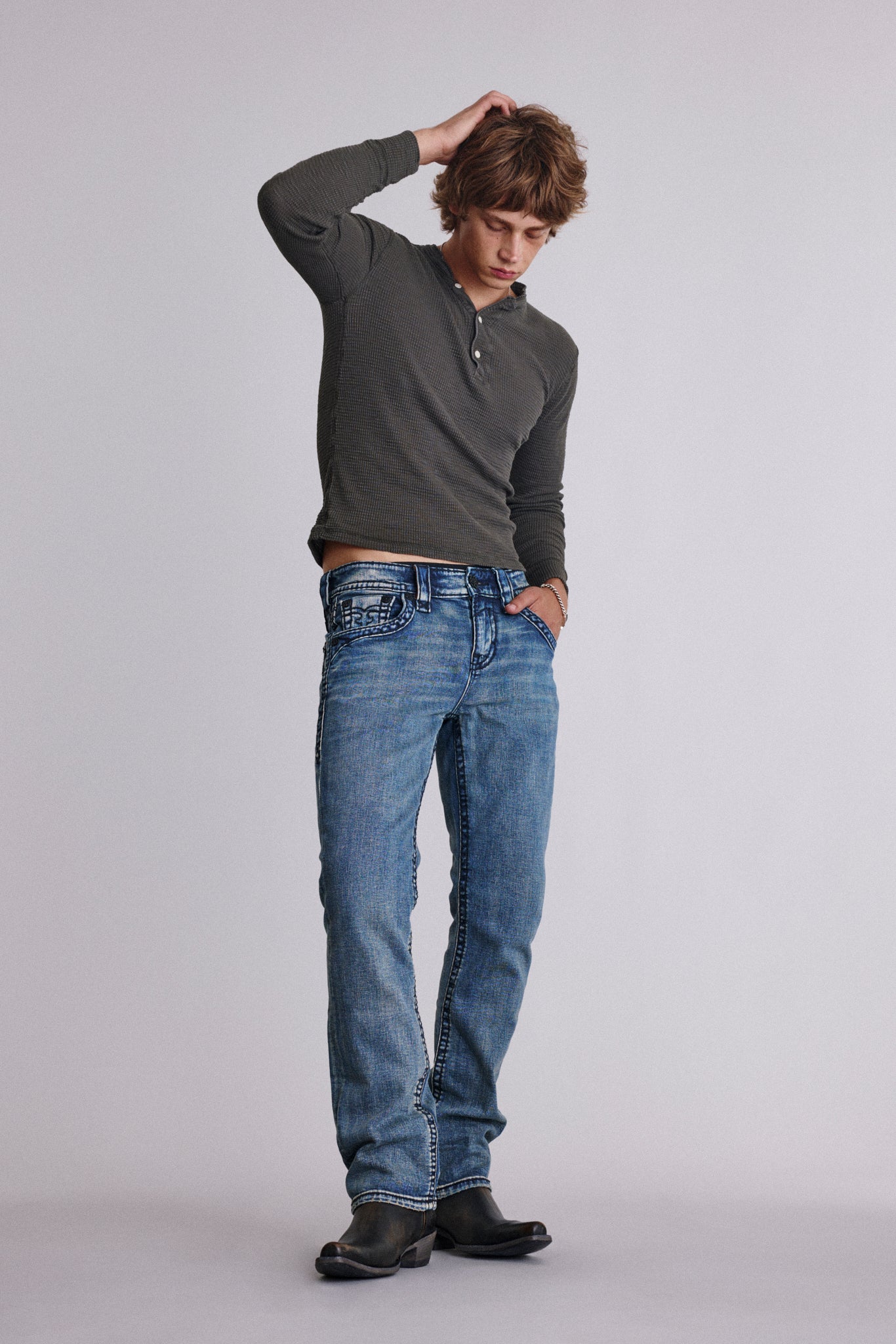 Titan Relaxed Straight Jeans - Rock Revival®