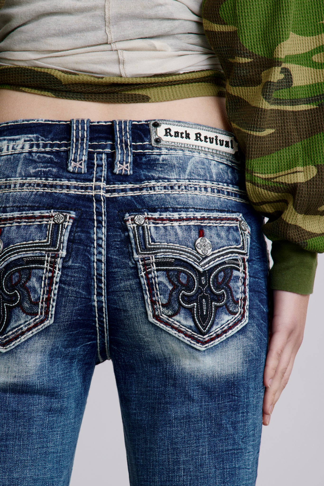 Peacoat Bootcut Jeans | Medium Wash | Rock Revival