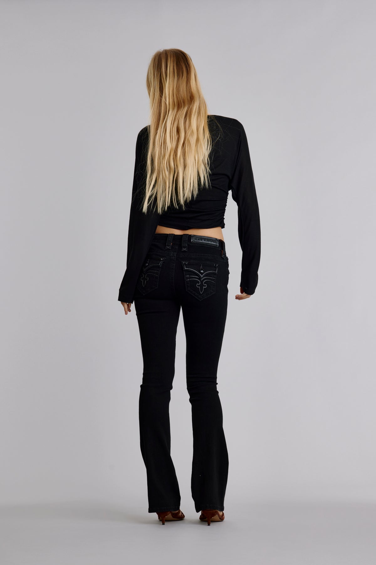 Celine Bootcut Jeans | Black | Rock Revival® display picture 1