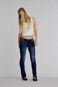 Camille Super Low-Rise Moto Skinny Jeans - Rock Revival®