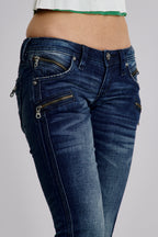Camille Super Low-Rise Moto Skinny Jeans - Rock Revival®